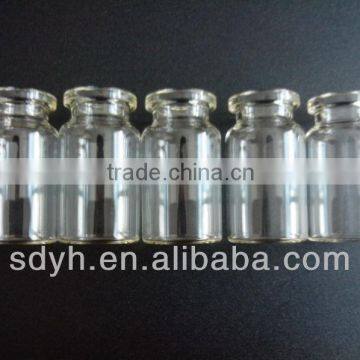 7ml clear tubular glass vial