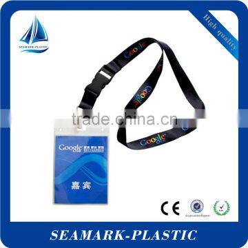 2016 promotional custom logo printed lanyard with card holder