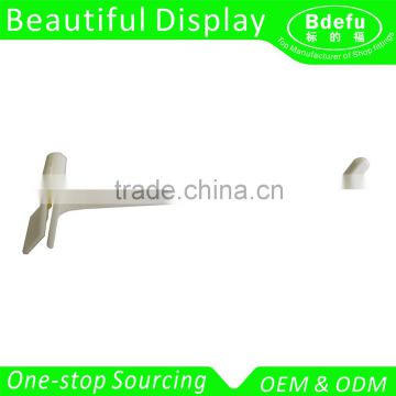 ABS Material hanging hook The Top and The Hot Plastic Display Hook in White