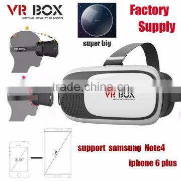 2016 Popular VR Box 2.0 Google Cardboard Version Virtual Reality 3D Glasses VR Headset for Sale photo-2