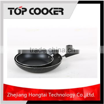 Aluminum press nonstick coating frypan with spiral bottom