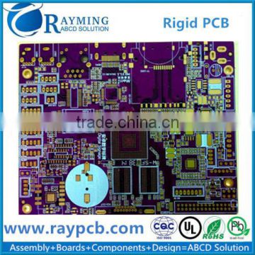 Rigid Printed Circuit Board For home Theater,Purple Soldermask pcb