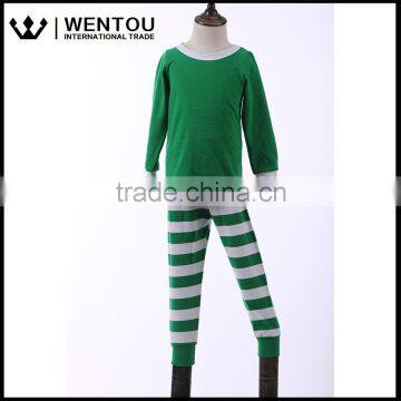 Wentou Wholesale Cotton Striped Kids Pajamas