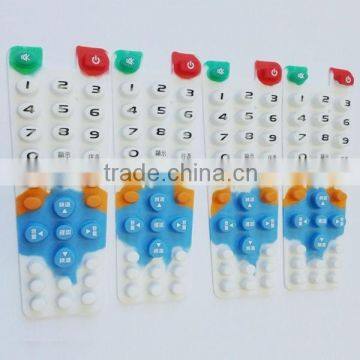 ODM OEM Rubber keypad,remote control conductive silicone keypads