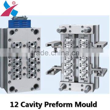 12 Cavities Water Bottle Preform Mould With Self-lock Structure Valve Gate photo-2