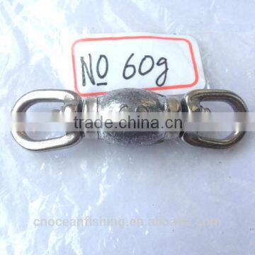 NO.60g Longline stainless swivels lead