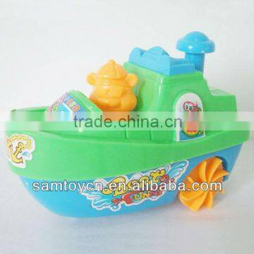 With Bell Toy Pull Line Boat