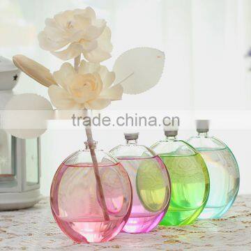 100ml gradient color aroma reed diffuser glass bottle with cork