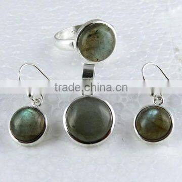 Blue Fire Labradorite !! 925 Sterling Silver Set, Silver Jewellery Suppliers, Fashion Silver Jewellery