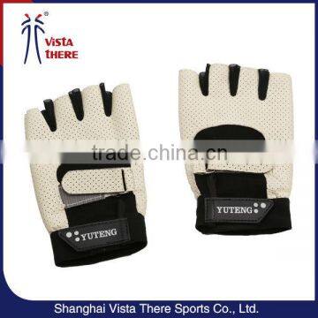 2015 fashion design leather sport gloves with wholesale price