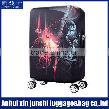 High Level Luggage Accessory Sublimation Printing Waterproodf Spandex Luggage Cover