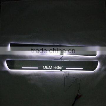 car led door moving stuff, led door sill plate white color for BMW X5 E70