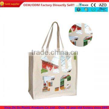 Organic cotton promotional shopping bag