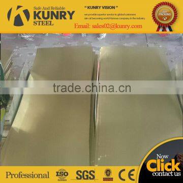 Golden Lacquer and Four Color Printed Tinplate Sheet for Earosol Can photo-6