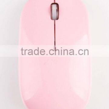 Pink super slim 2.4G wireless Optical Mouse