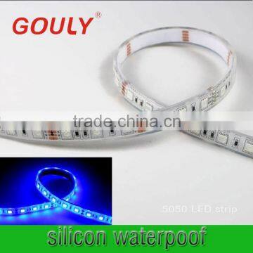 Shenzhen factory led strip edison 5050 RGB 3in 1 light strip ip65 silicon waterproof