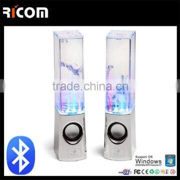 colorful bluetooth water dancing fountain speaker