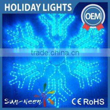 2D LED christmas Snowflake motif light