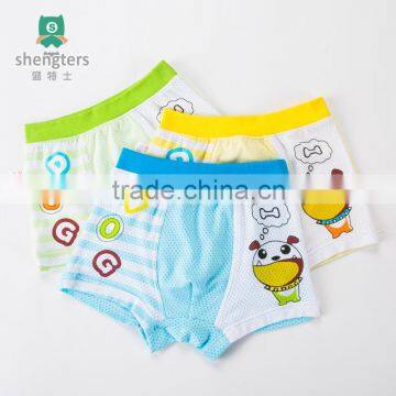 2016 kids Organic Cotton cartoon underwear Boys Boxers