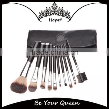 Black Pu Bag 10pcs High Quality Brushes Makeup Gift Set