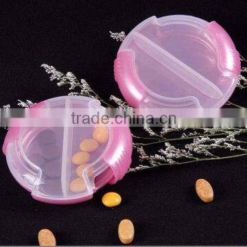 plastic pill box with cutter