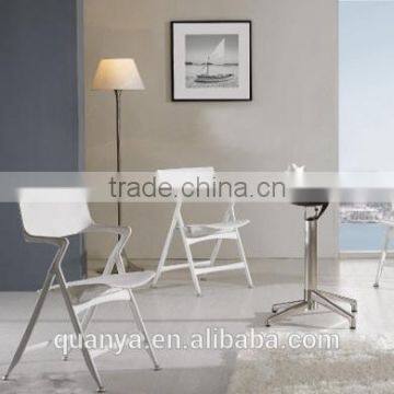 White Outdoor Plastic Folding Chair for Wedding/garden photo-2