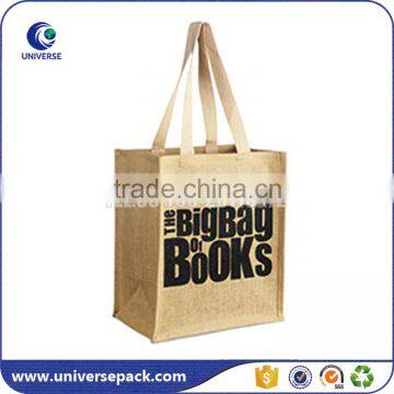 Custom high quality tote jute shopping bags with client's printing                        
                                                Quality Choice