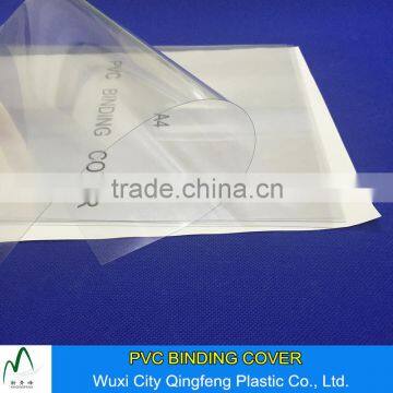 A3 A4 A5 Transparent Binding Covers 0.125mm 0.14mm 0.15mm 0.18mm Glossy PVC Book Binding Sheets