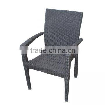 High Quality Outdoor Rattan Furniture Recycled Skid Resistant Wicker Dining Chair For Patio Leisure