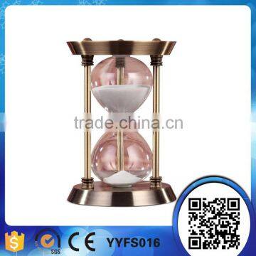 resin metal decorative hour glass sand timer