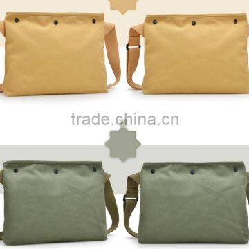 Large Capacity Casual Style Cotton Canvas Cross Body Shoulder Bag