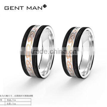 High quality hot sale precious 925 silver wedding ring for couple