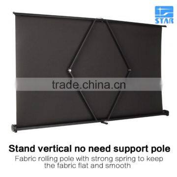 Golden Pink Portable Mini Projector Screen Table Roll up HD 3D Screen for Business Presentation Small Team Meeting 30" 40" 50" photo-2