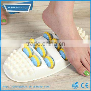 Health Care Oval Shape 4 Row Reflexology Foot Massager Roller Round Foot Plantar Acupoint Massage Body Feet Device photo-3