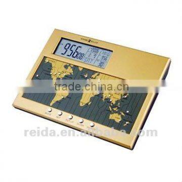 World time digital table clock