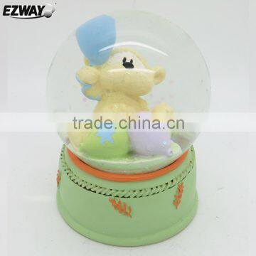 popular wedding ceremony cute bear resin Led snow globe