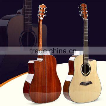 41 inch natural spruce acoustic guitar manufacturer