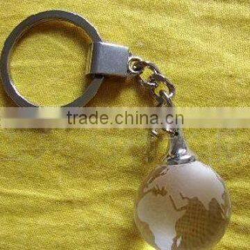 Crystal Globe Keychain