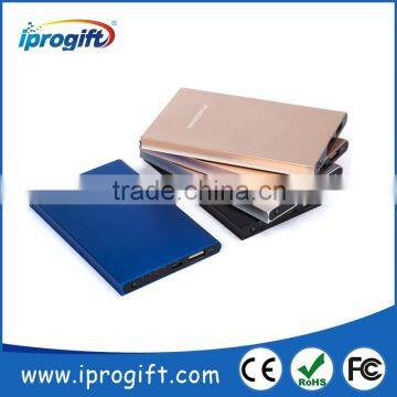 OEM Wholesale Factory Price Metal Shell Rechargeable Portable Power Bank 4000mah photo-2