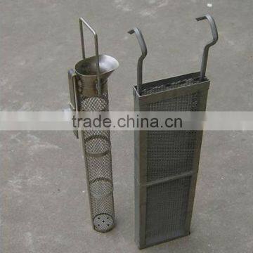 Titanium electroplating basket