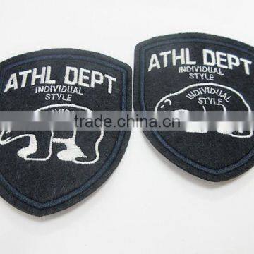 Brand Logo Adult Felt Main Badeg Emboridery Design Label