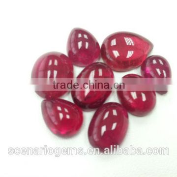 #AMZZ Natural Free Shaped Cab Loose Gemstone Rubellite Cabochons