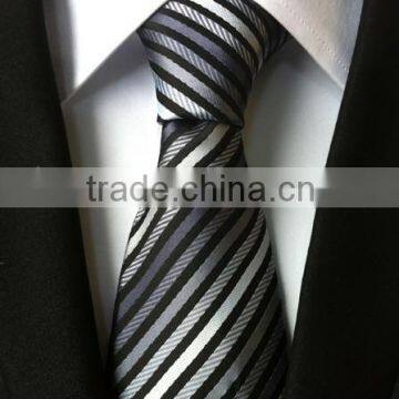 960 Needle Small Stripes Men's Fashion Polyster Neckties photo-4