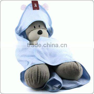 Childeren Hooed Terry Towel Bathroom Towel With Cute Animal Robe