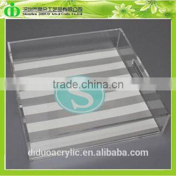 DDY-0108 Trade Assurance Factory Clear Acrylic Square Tray