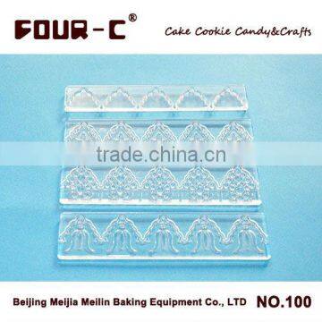 Acrylic embossing cutters, fondant cake decorating tools