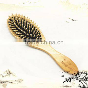 wholesale healthy massage cushion wooden wood teeth hair brush