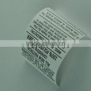 wash care labels for kids garment