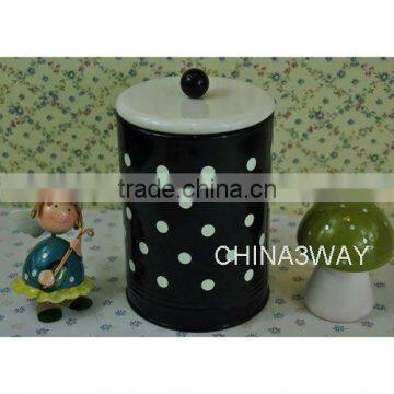 tea coffee sugar salt ceramic storage jar