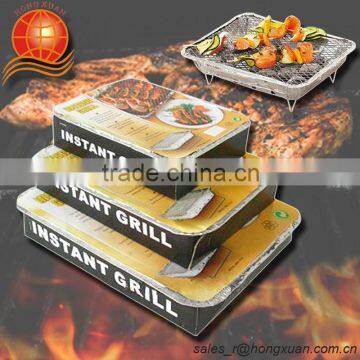 BBQ Mini Disposable Instant Grill with Different Size/One time use bbq grill/Convenient mini bbq grill with charcoal